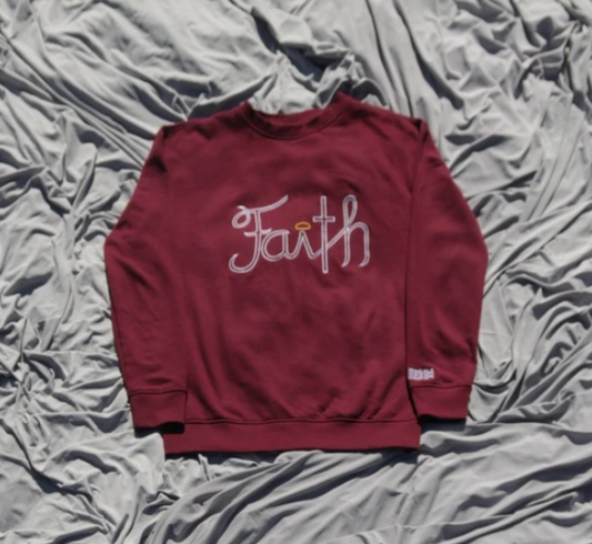 BURGUNDY CREWNECK