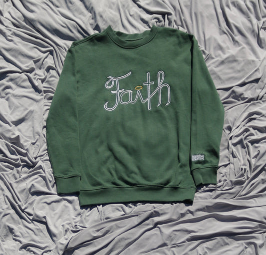 OLIVE GREEN CREWNECK