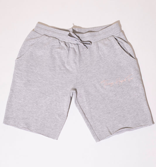 COOL GRAY SWEATSHORTS