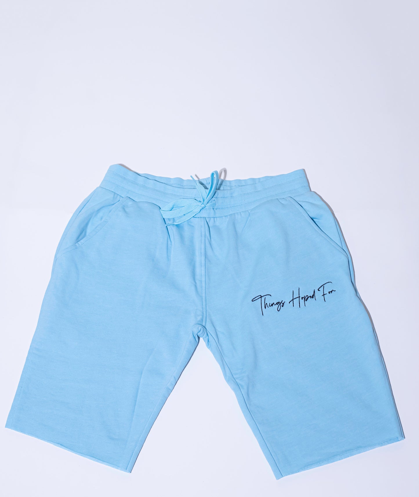 BABY BLUE SWEATSHORTS